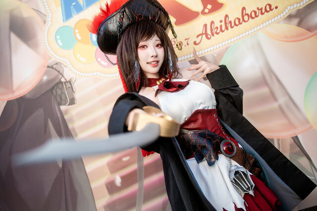 碧海金帆·醉梦巡礼:宮本桜携皇家财富号惊艳碧蓝航线八周年盛典-cos图咖