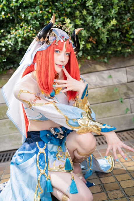 图片[3]-舞动水光之姿！Shiora神级还原《原神》妮露，池袋盛会惊艳全场-cos图咖