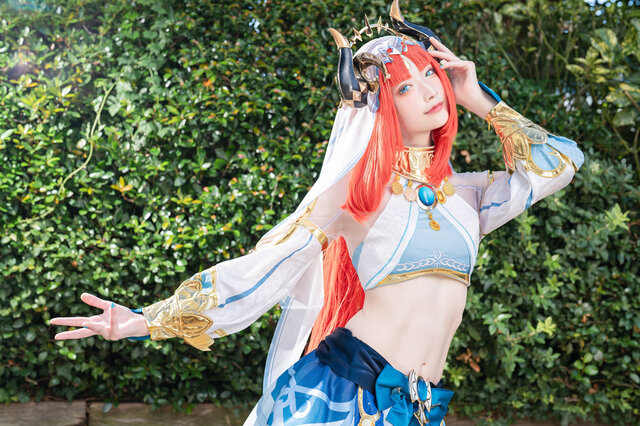 舞动水光之姿！Shiora神级还原《原神》妮露，池袋盛会惊艳全场-cos图咖