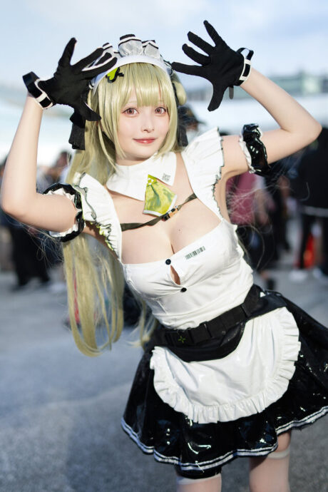 图片[3]-甜度爆表！Suzura铃木索达女仆COS燃爆FF45，治愈笑容引爆全场-cos图咖