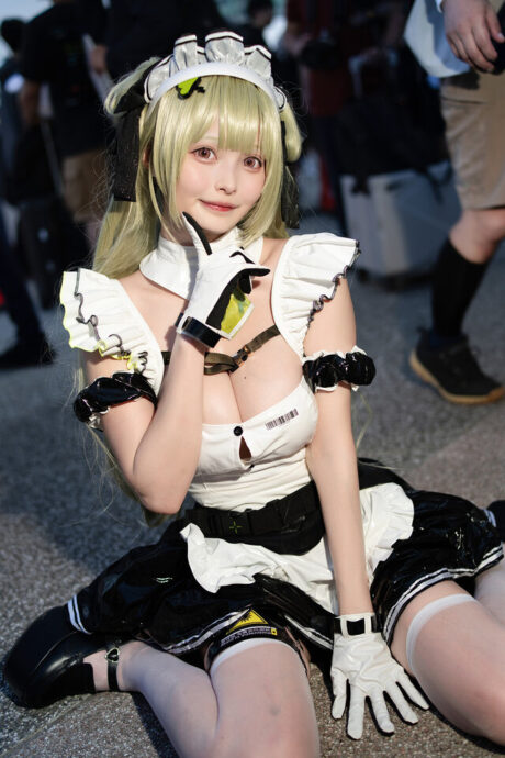 图片[4]-甜度爆表！Suzura铃木索达女仆COS燃爆FF45，治愈笑容引爆全场-cos图咖