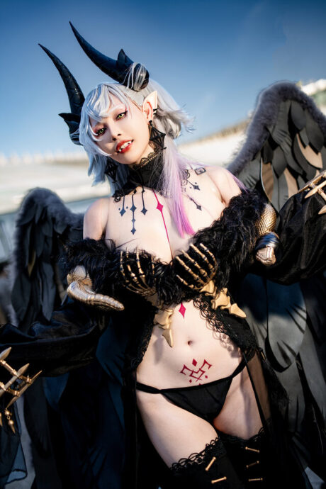 图片[4]-暗夜神话·禁忌绽放：Miu餓小璇携莉莉丝降临FF45引爆视觉革命-cos图咖