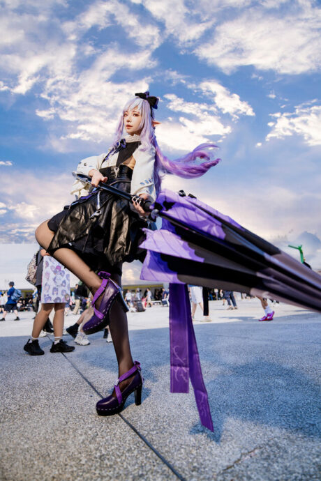 图片[3]-四巫日モミ神级还原《绝区零》薇薇安，优雅执伞引爆FF45全场热潮-cos图咖