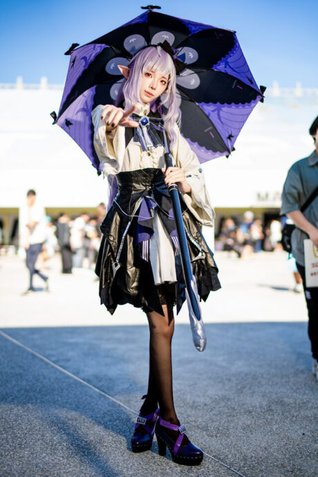 图片[4]-四巫日モミ神级还原《绝区零》薇薇安，优雅执伞引爆FF45全场热潮-cos图咖