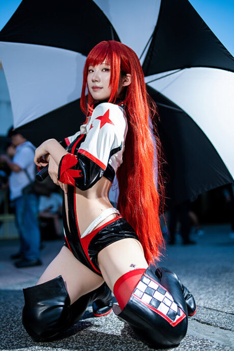 图片[4]-Kinoko蘑菇小红帽赛车女郎COS燃炸全场-cos图咖