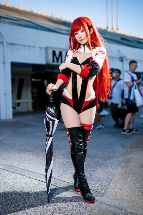 图片[2]-Kinoko蘑菇小红帽赛车女郎COS燃炸全场-cos图咖