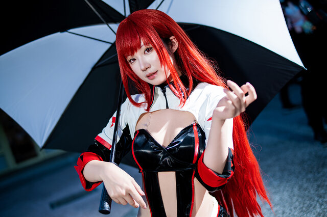 Kinoko蘑菇小红帽赛车女郎COS燃炸全场-cos图咖
