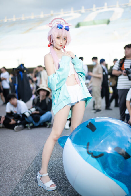 图片[3]-Turq_KJ.神级还原《蔚蓝档案》星野，泳装造型惊艳FF45全场-cos图咖