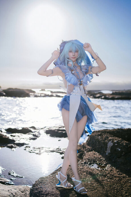 图片[4]-零崎紗耶神还原《鸣潮》守岸人，空灵气质引爆全网热潮-cos图咖