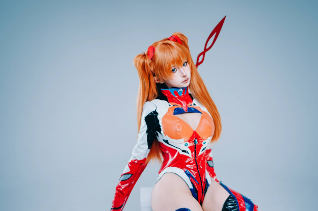 蠢沫沫神级还原EVA明日香，战斗女王气场全开！-cos图咖