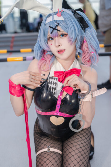 图片[4]-虚拟歌姬初音未来COS：魅惑兔女郎惊艳Comiket 106，引爆次元狂潮！-cos图咖
