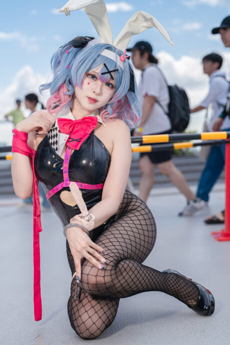 图片[3]-虚拟歌姬初音未来COS：魅惑兔女郎惊艳Comiket 106，引爆次元狂潮！-cos图咖