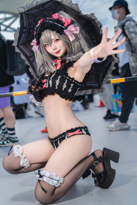 暗黑幻想降临！Nagomitei_Chu神崎兰子COS完美复刻堕天使偶像-cos图咖