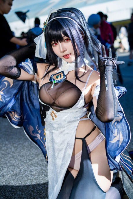 图片[4]-东方韵致完美再现！鹤葵镇海COS优雅启航，惊艳全场-cos图咖