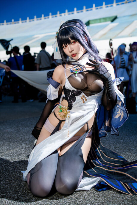 图片[2]-东方韵致完美再现！鹤葵镇海COS优雅启航，惊艳全场-cos图咖