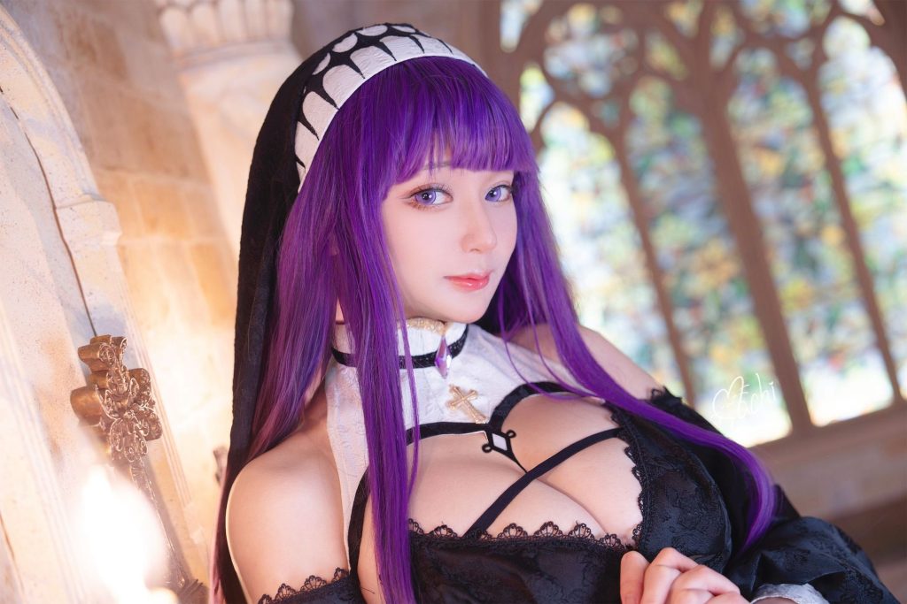 图片[1]-紫影低语！Machi馬吉化身菲伦，于永恒时廊中咏唱修女诗篇-cos图咖