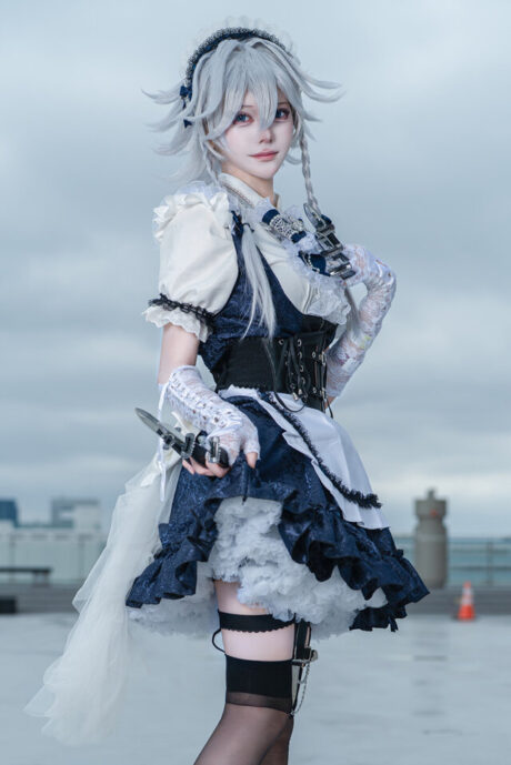 图片[2]-魅影制裁！渚Nagisa化身咲夜，于例大祭掀起绝对领域风暴-cos图咖