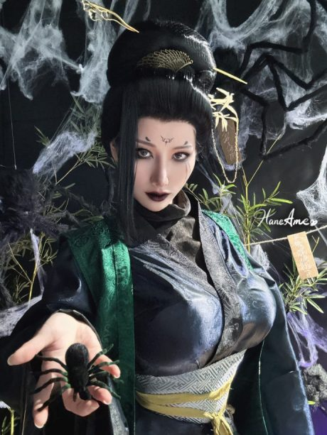 雨波_HaneAme化身黑神话·悟空蜘蛛精四妹 傲人身姿引爆全网【持续更新】-cos图咖