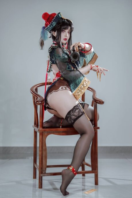 僵尸娘魅影！半半子神级演绎《永劫无间》玉玲珑，古风惊悚惊艳全场-cos图咖