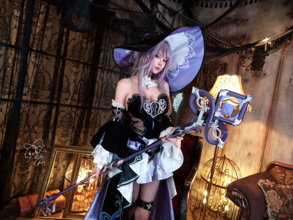 图片[1]-天才降临！Machi馬吉极致演绎黑塔：于静谧中执掌宇宙法则-cos图咖