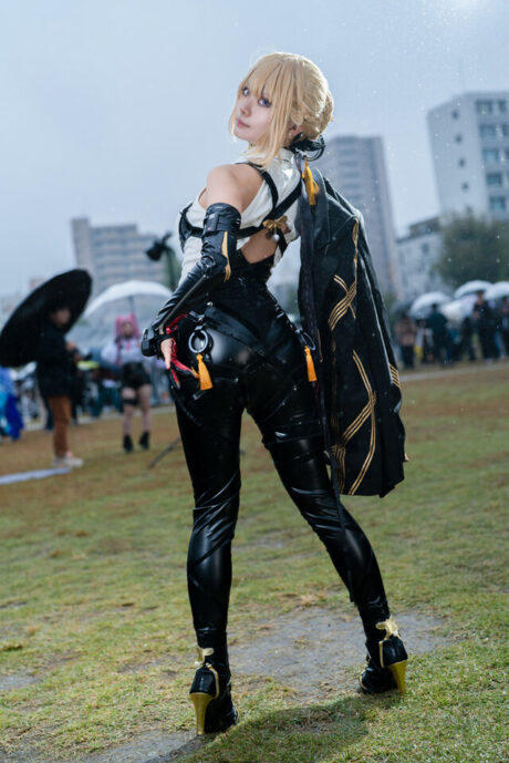图片[2]-夜雨燃星！浅葱日茉莉化身伊芙琳，于池袋街头演绎赛博风暴-cos图咖