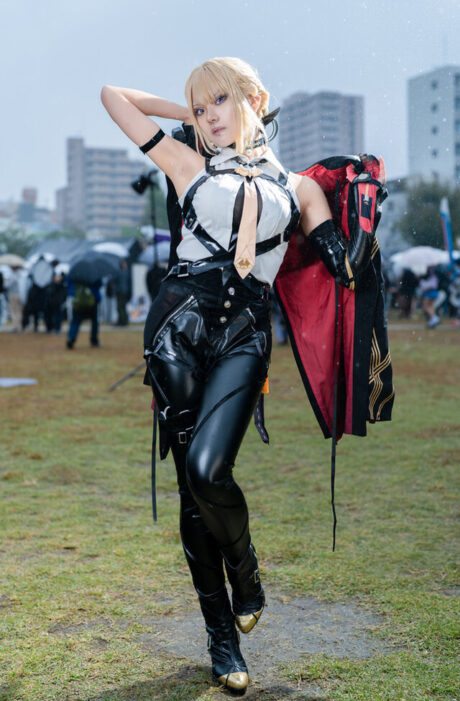 图片[3]-夜雨燃星！浅葱日茉莉化身伊芙琳，于池袋街头演绎赛博风暴-cos图咖