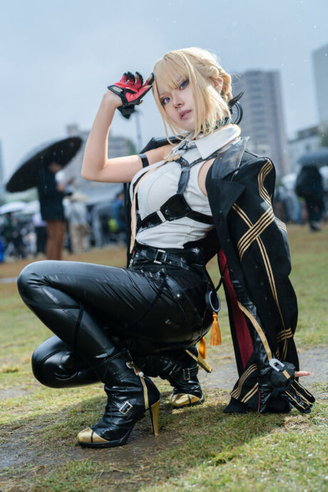 图片[4]-夜雨燃星！浅葱日茉莉化身伊芙琳，于池袋街头演绎赛博风暴-cos图咖