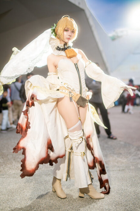 图片[4]-新娘尼禄降临！四巫日モミ神级COS惊艳PF，傲娇美学引爆全场-cos图咖