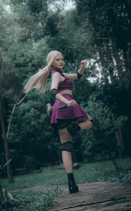 图片[2]-KhawPhod神还原《火影忍者》井野，高难度造型惊艳全场！-cos图咖