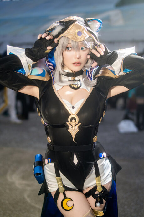 图片[3]-魅影贼星降临！DenKa殿下化身赛飞儿，于PF现场上演“偷心”戏法-cos图咖