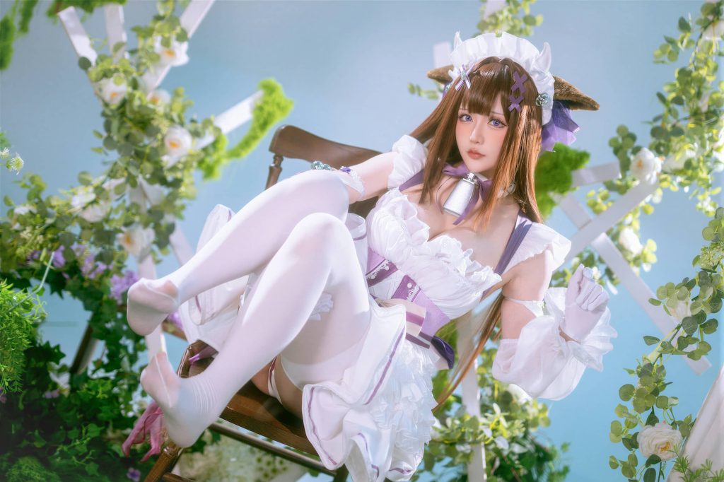 图片[1]-温柔风暴！星之迟迟化身樫野，以治愈女仆装引爆次元壁崩塌-cos图咖