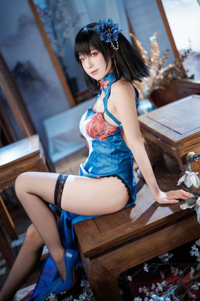 图片[5]-东煌雅韵，深海锋芒！封疆疆v旗袍建武COS，演绎舰娘至美风华-cos图咖