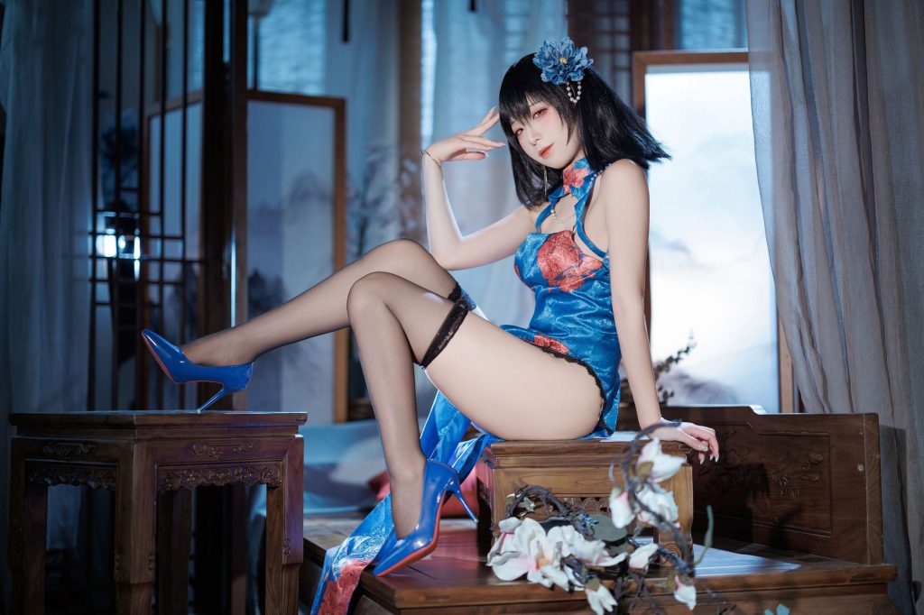 图片[2]-东煌雅韵，深海锋芒！封疆疆v旗袍建武COS，演绎舰娘至美风华-cos图咖