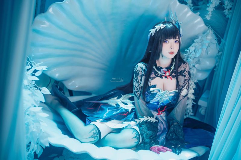 深渊咏叹·人形降世！霜月shimo化身海瑟音，以海妖绝唱重塑星穹美学-cos图咖