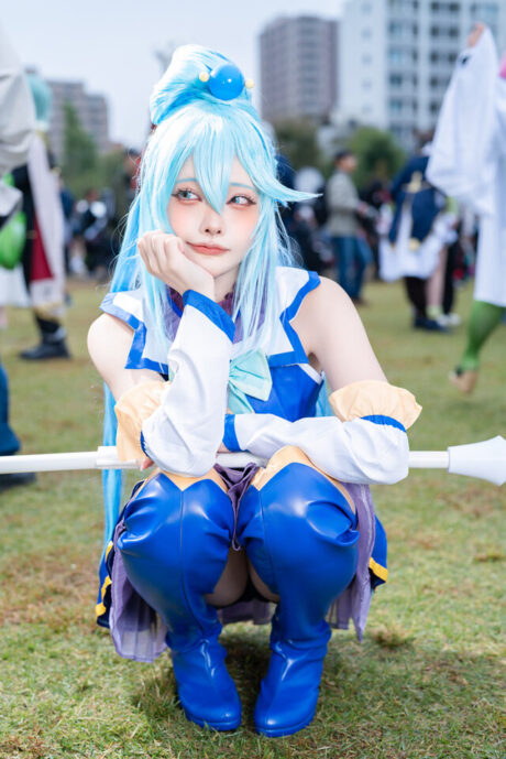 图片[3]-智障女神降临池袋！Mizuha Eto极致还原阿克娅引爆狂欢夜-cos图咖