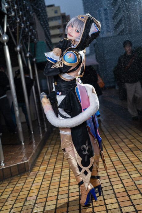 图片[3]-雨幕星穹：池袋万圣夜，阿格莱雅与赛飞儿的宿命双璧-cos图咖