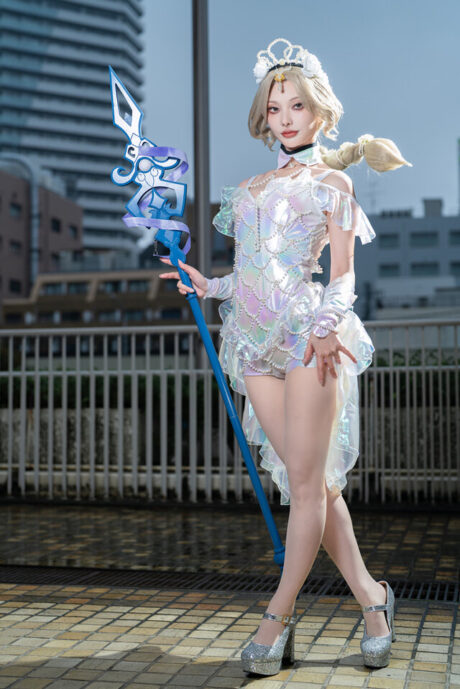 图片[2]-深渊咏叹：酒窝Ekubo化身格蕾丝，于万圣夜演绎沉静悲剧美学-cos图咖