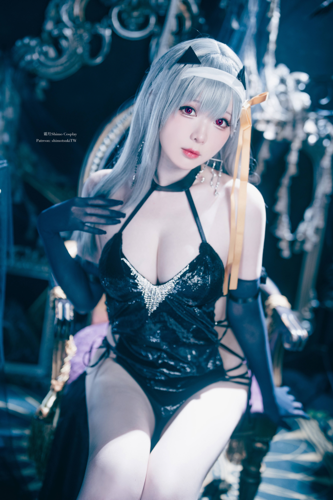 图片[1]-悲怆魅影，致命悲歌！霜月shimo化身莫达尼亚，精准捕捉妮姬的灵魂绝唱-cos图咖
