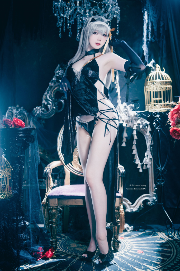 图片[3]-悲怆魅影，致命悲歌！霜月shimo化身莫达尼亚，精准捕捉妮姬的灵魂绝唱-cos图咖