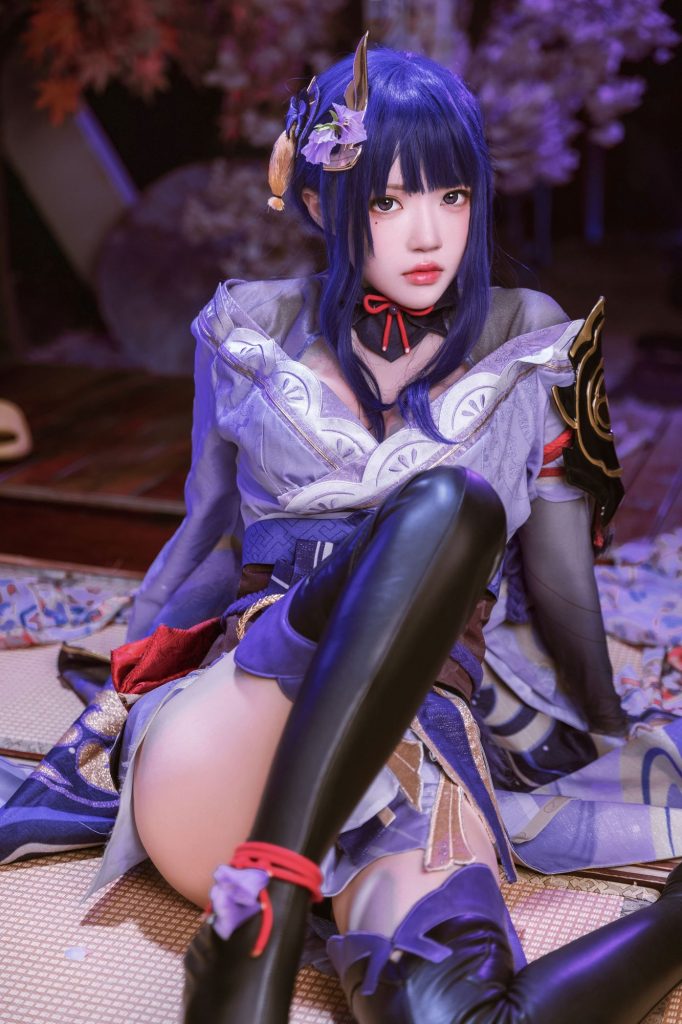 图片[3]-永恒凝视：桜桃喵雷电将军的神性瞬间-cos图咖