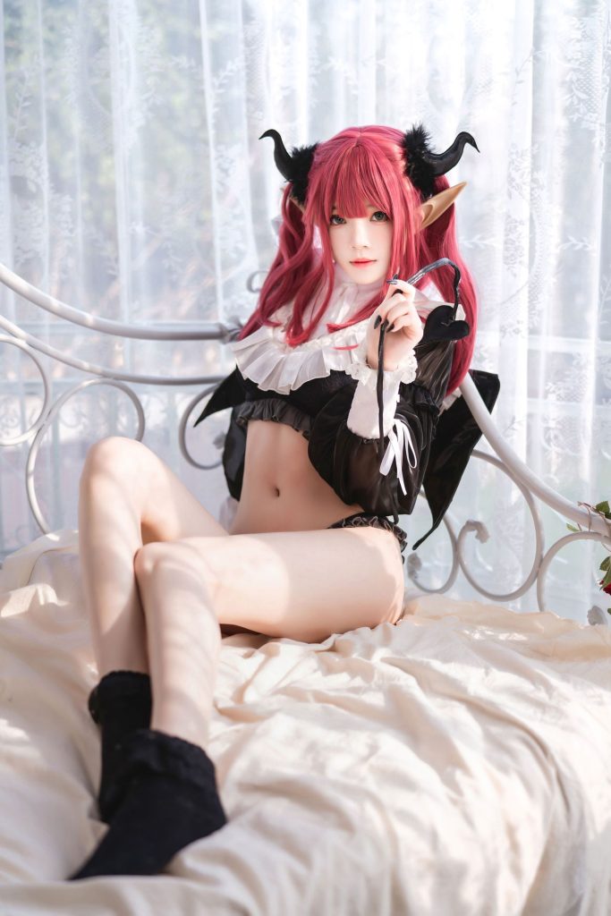 图片[3]-柔光里的魅影：桜桃喵魅惑喜多川海梦的梦幻叙事-cos图咖