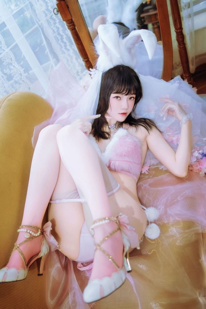 图片[3]-梦境降临：桜桃喵花嫁兔的柔光叙事-cos图咖