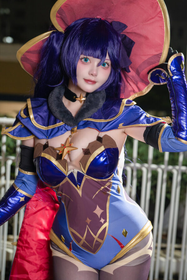 图片[4]-星夜占卜师：阿古Ako莫娜COS，神秘与性感的完美交汇-cos图咖