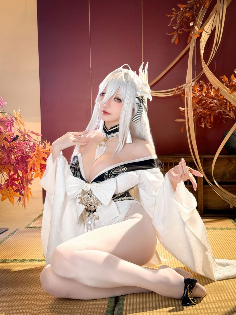 图片[3]-秋意中的温柔疏离：星之迟迟白凤演绎日式美学-cos图咖
