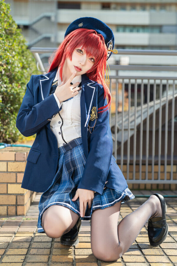 图片[3]-红发船长的学院假日：RihaAmase宝钟玛琳制服席卷池袋阳光城-cos图咖