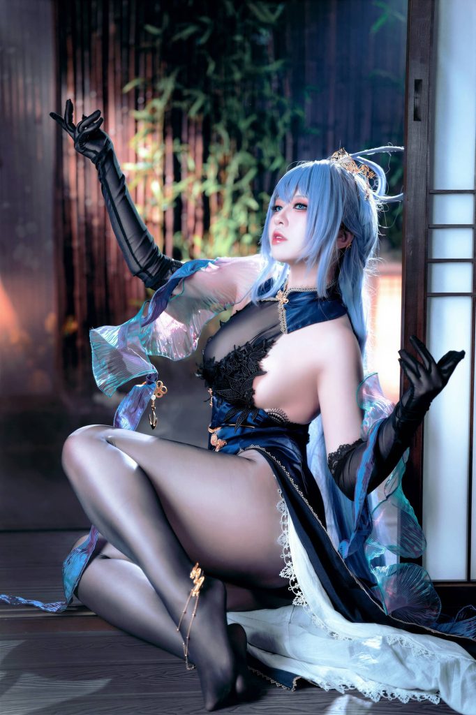 图片[4]-月光下的夜舞邀约：BANBANKO半半子花园演绎碧蓝航线-cos图咖