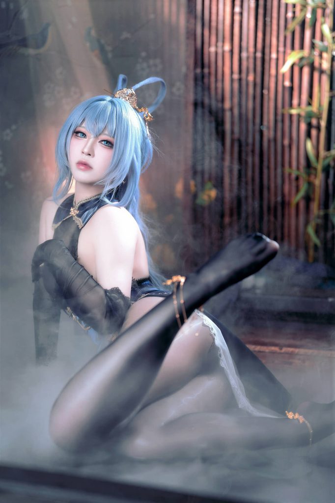 图片[3]-月光下的夜舞邀约：BANBANKO半半子花园演绎碧蓝航线-cos图咖