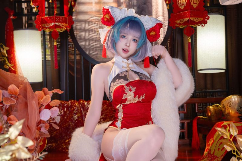 新春灯火下的猫系互动：清水由乃柴郡的亲密距离-cos图咖