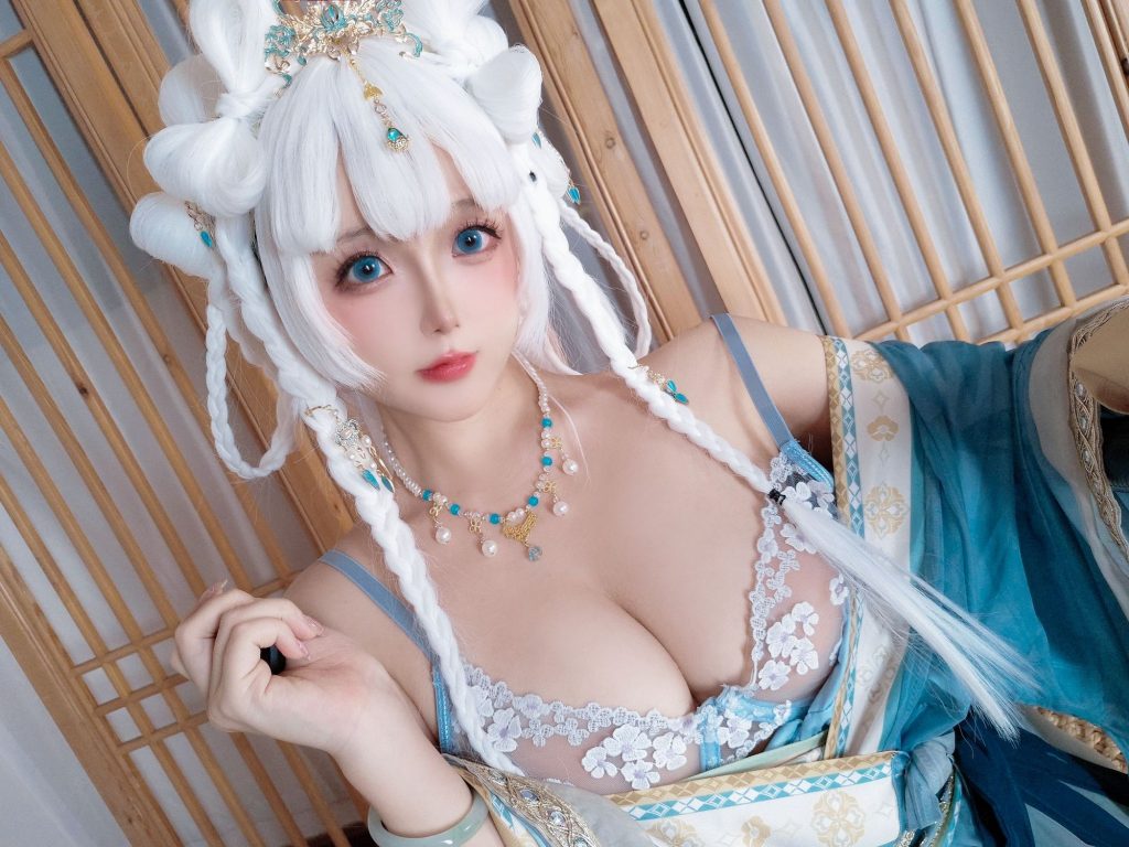 图片[1]-花影下的圣洁低语：日奈娇合欢宗圣女的灵动叙事-cos图咖