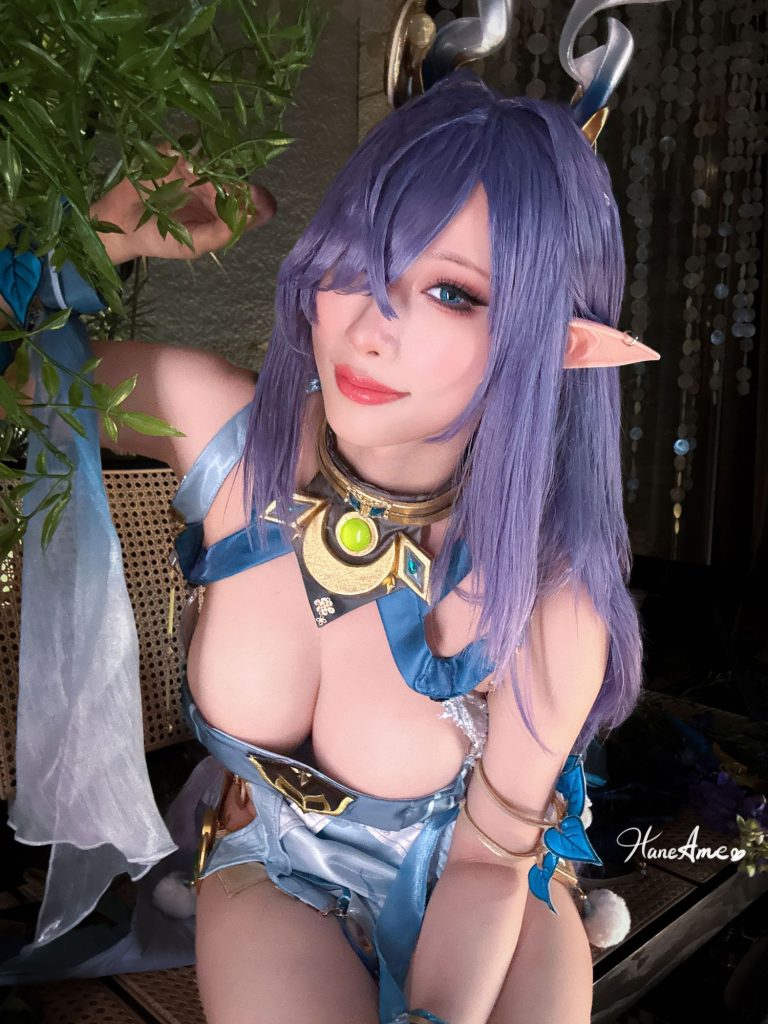 图片[4]-森林幻境中的精灵叙事：雨波_HaneAme菈乌玛的灵韵变奏-cos图咖